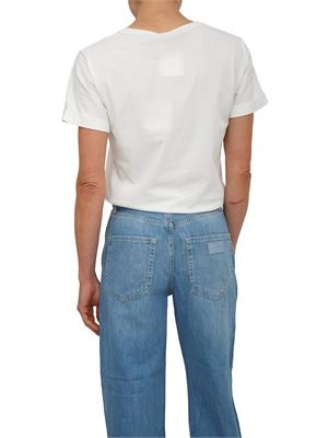 T-shirt Liu Jo donna in cotone bianco con logo in DONNA