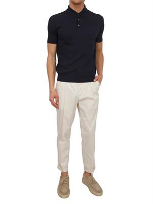 Polo Aiace Galassi in maglia di cotone blu in UOMO