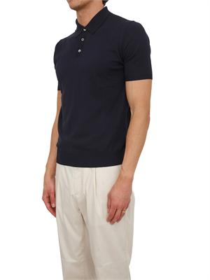 Polo Aiace Galassi in maglia di cotone blu in UOMO