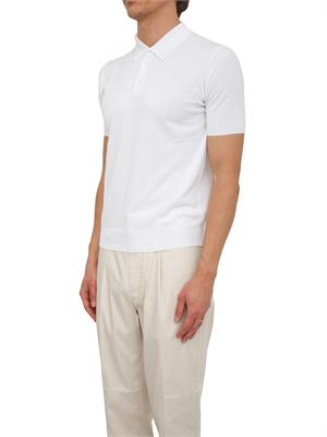 Polo Aiace Galassi in maglia di cotone bianca in UOMO