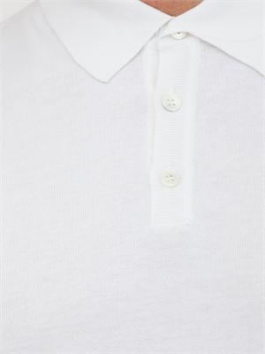 Polo Aiace Galassi in maglia di cotone bianca in UOMO