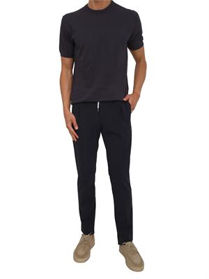 T-shirt Liu Jo uomo in maglia di lino e cotone blu in UOMO