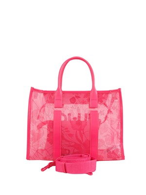 Borsa shopping Liu Jo fuxia semitrasparente in DONNA