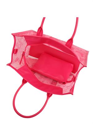 Borsa shopping Liu Jo fuxia semitrasparente in DONNA