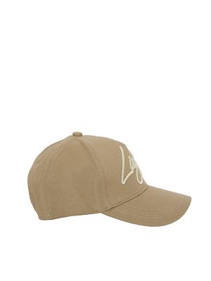 Cappello marrone Liu Jo in canvas con logo in DONNA