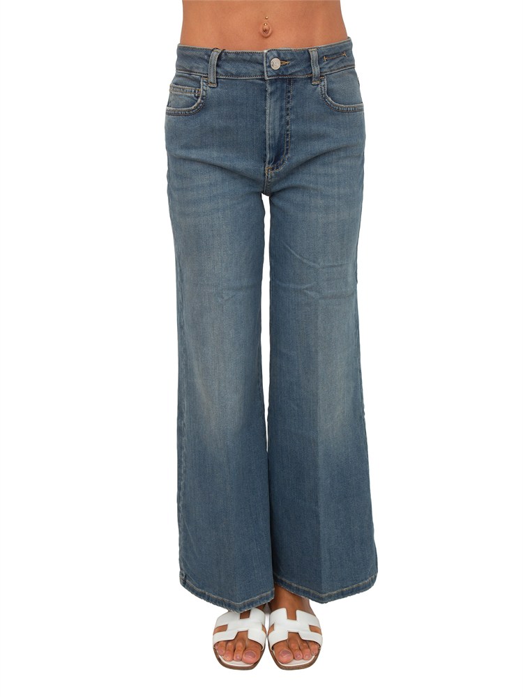 Jeans cropped Mlswlcrop Marella in denim blu medio