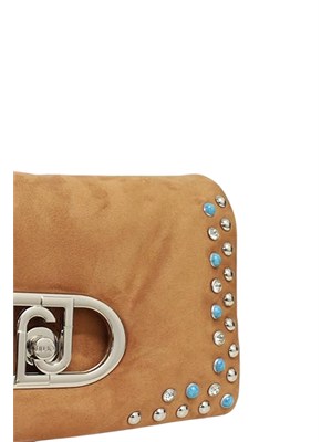 Borsa La Puffy Liu Jo donna in tessuto cammello con borchie in DONNA