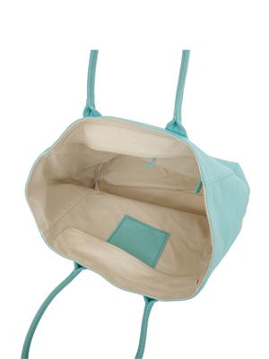 Borsa Liu Jo donna in cotone verde acqua con foulard in DONNA