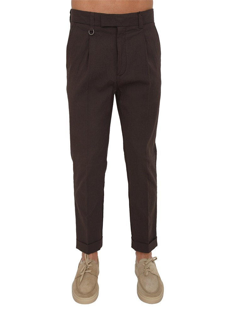 Pantaloni Paolo Pecora in cotone marrone