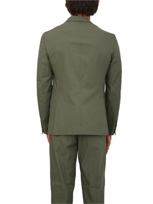 Giacca doppiopetto Paolo Pecora in misto cotone verde in UOMO