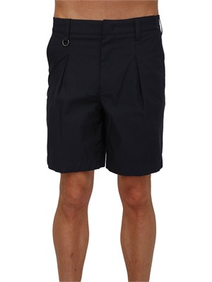 Bermuda Paolo Pecora in misto cotone blu in UOMO