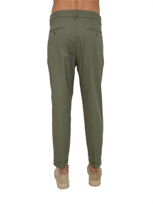 Pantaloni Paolo Pecora in cotone verde in UOMO