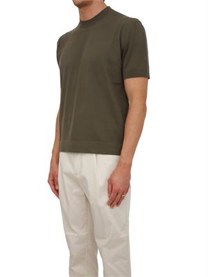 Maglia maniche corte Paolo Pecora in cotone verde in UOMO