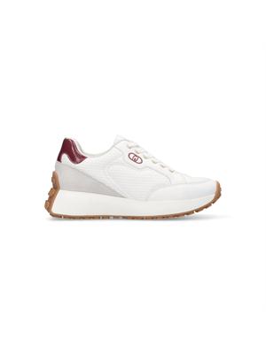Sneakers Liu Jo donna bianche in mesh e paillettes in DONNA