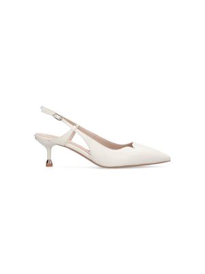 Slingback Liu Jo in pelle bianco avorio in DONNA
