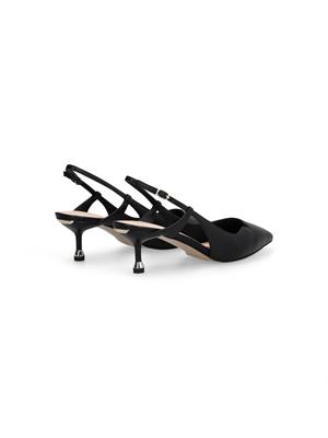 Slingback Liu Jo in pelle nera in DONNA