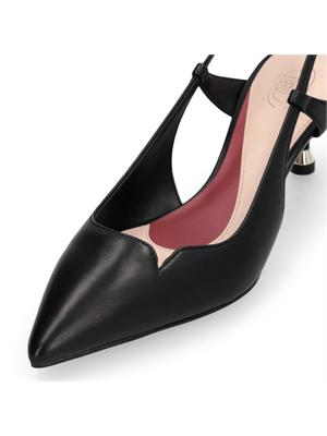 Slingback Liu Jo in pelle nera in DONNA