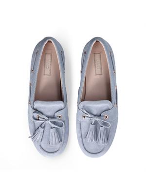 Mocassini Liu Jo donna in pelle suede celeste in DONNA