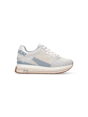 Sneakers Liu Jo donna avorio con logo jacquard all over in DONNA