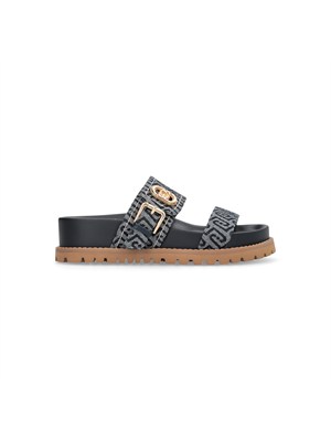 Sandali Liu Jo donna in tessuto blu jacquard all over in DONNA