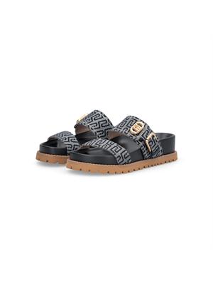 Sandali Liu Jo donna in tessuto blu jacquard all over in DONNA