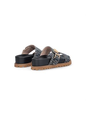 Sandali Liu Jo donna in tessuto blu jacquard all over in DONNA