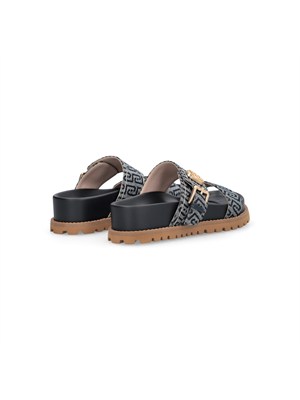 Sandali Liu Jo donna in tessuto blu jacquard all over in DONNA