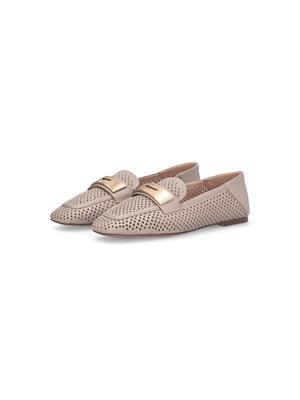 Mocassini Liu Jo donna in pelle traforata taupe in DONNA