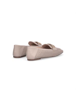Mocassini Liu Jo donna in pelle traforata taupe in DONNA