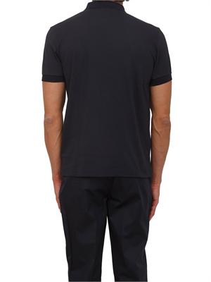 Polo blu Boss uomo in pregiato cotone in UOMO