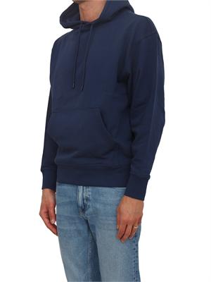 Felpa blu BOSS uomo in cotone in UOMO