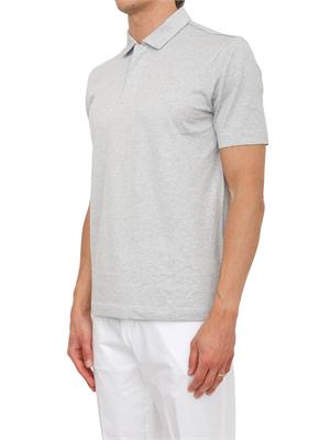 Polo grigia Boss uomo in misto cotone in UOMO