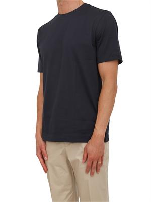 T-shirt BOSS uomo in cotone performance blu in UOMO