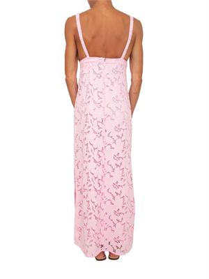 Abito lungo Michael Michael Kors in pizzo rosa in DONNA
