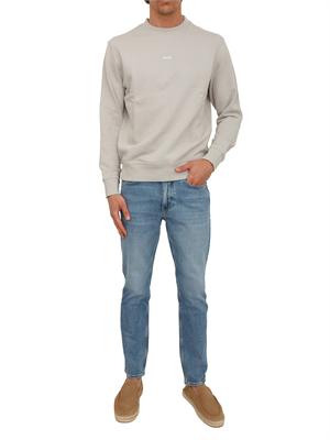 Felpa beige Boss uomo in cotone in UOMO