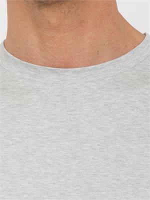 T-shirt grigia BOSS uomo in cotone performance in UOMO