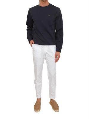 Felpa Boss uomo in cotone blu in UOMO