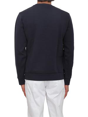 Felpa Boss uomo in cotone blu in UOMO