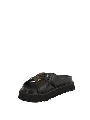 Sandali Kate Pinko in pelle nera in DONNA