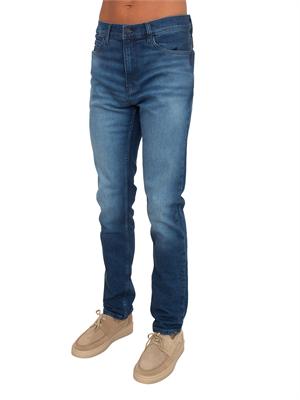 BOSS Jeans HUGO Uomo in denim blu scuro stonewashed in UOMO