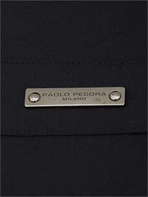 Camicia a manica corta nera Paolo Pecora relaxed fit in UOMO