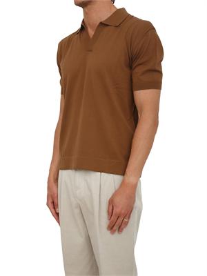 Polo Paolo Pecora in cotone marrone in UOMO
