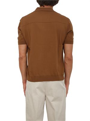 Polo Paolo Pecora in cotone marrone in UOMO