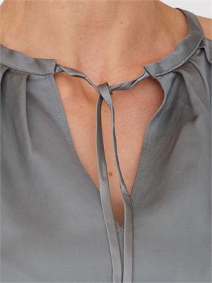 Top EMMOPOSSUM Emme Marella in raso grigio in DONNA