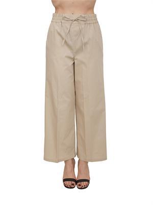 Pantalone EMMCALAO Emme Marella in cotone beige in DONNA