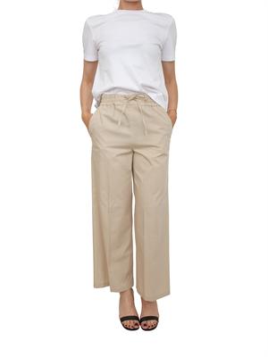 Pantalone EMMCALAO Emme Marella in cotone beige in DONNA