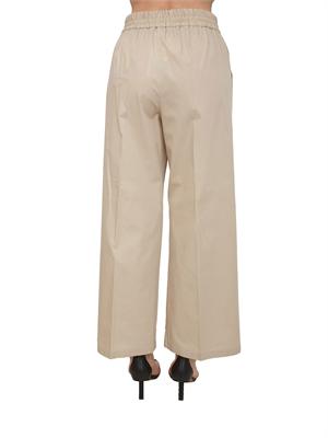 Pantalone EMMCALAO Emme Marella in cotone beige in DONNA