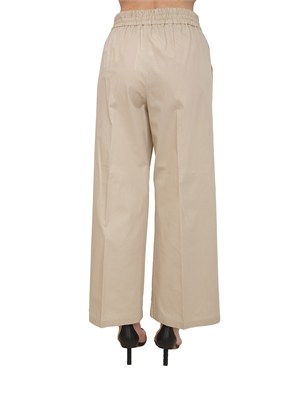 Pantalone EMMCALAO Emme Marella in cotone beige in DONNA