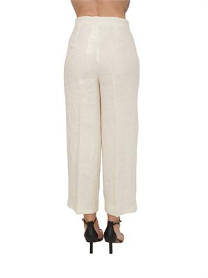 Pantalone EMMCLAVA Emme Marella in lino avorio in DONNA