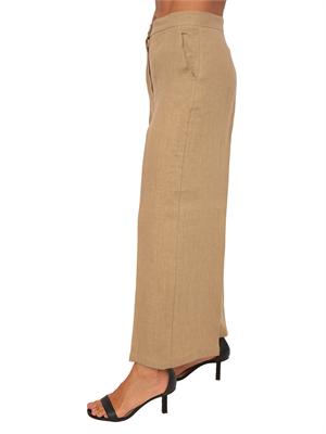 Pantalone EMMCLAVA Emme Marella in lino beige in DONNA